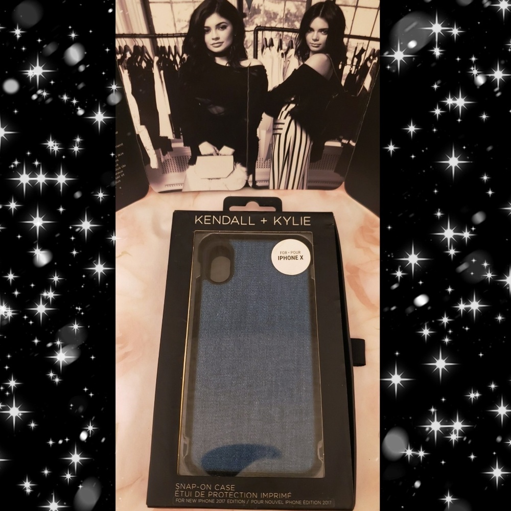 New Kendall + Kylie IPhone X Snap On Case Denim 📱